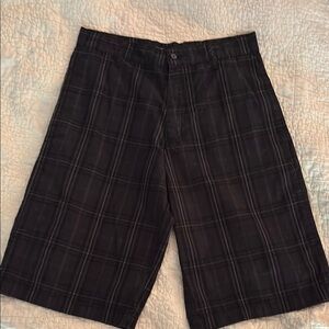 Point Zero Black Flat Front Shorts